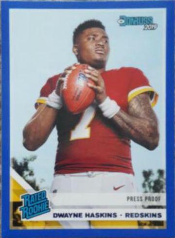 Dwayne Haskins [Blue Press Proof] #301