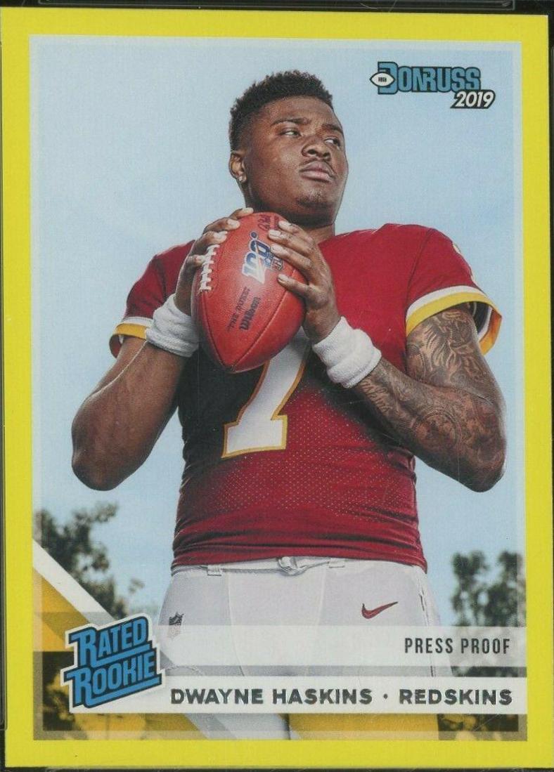 Dwayne Haskins [Yellow Press Proof] #301