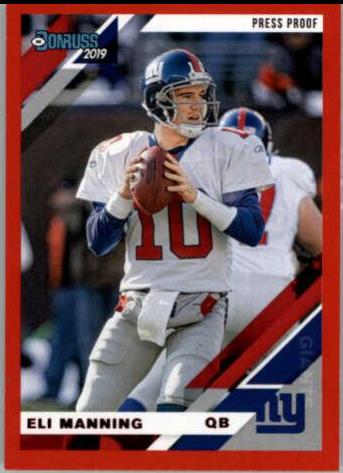 Eli Manning [Red Press Proof] #178