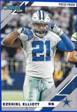 Ezekiel Elliott [Blue Press Proof] #75