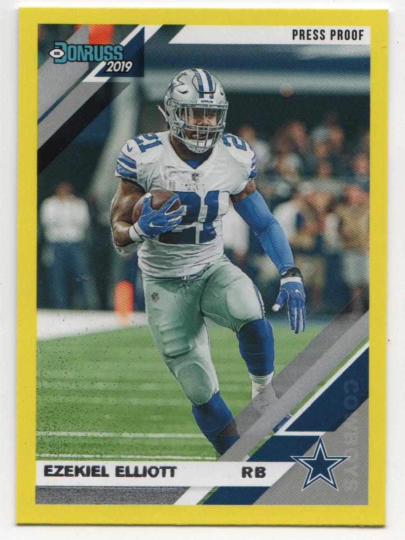 Ezekiel Elliott [Yellow Press Proof] #75