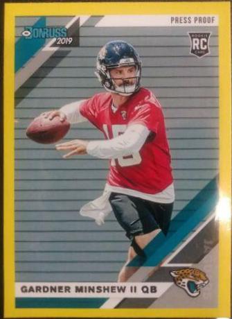 Gardner Minshew II [Yellow Press Proof] #292