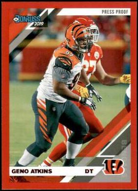 Geno Atkins [Red Press Proof] #61
