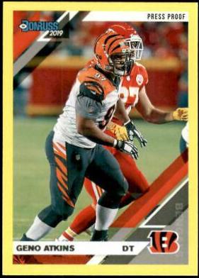 Geno Atkins [Yellow Press Proof] #61