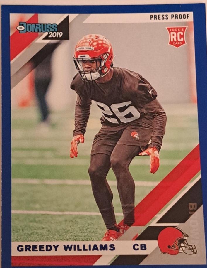 Greedy Williams [Blue Press Proof] #272