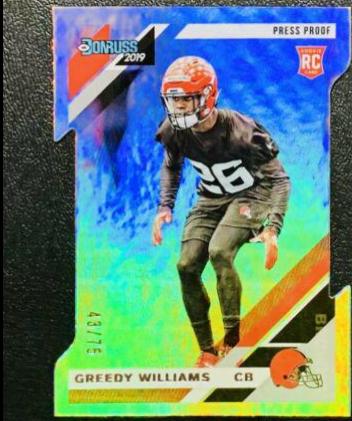 Greedy Williams [Silver Die Cut Press Proof] #272