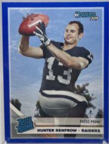 Hunter Renfrow [Blue Press Proof] #340
