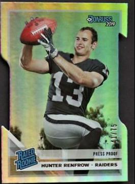Hunter Renfrow [Silver Die Cut Press Proof] #340