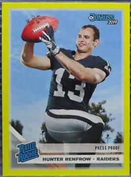 Hunter Renfrow [Yellow Press Proof] #340