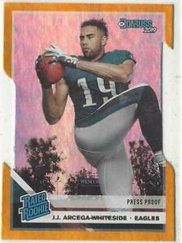 J.J. Arcega Whiteside [Gold Die Cut Press Proof] #323