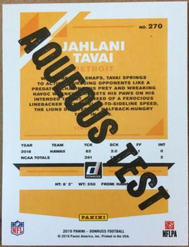 Jahlani Tavai [Aqueous Test] #270