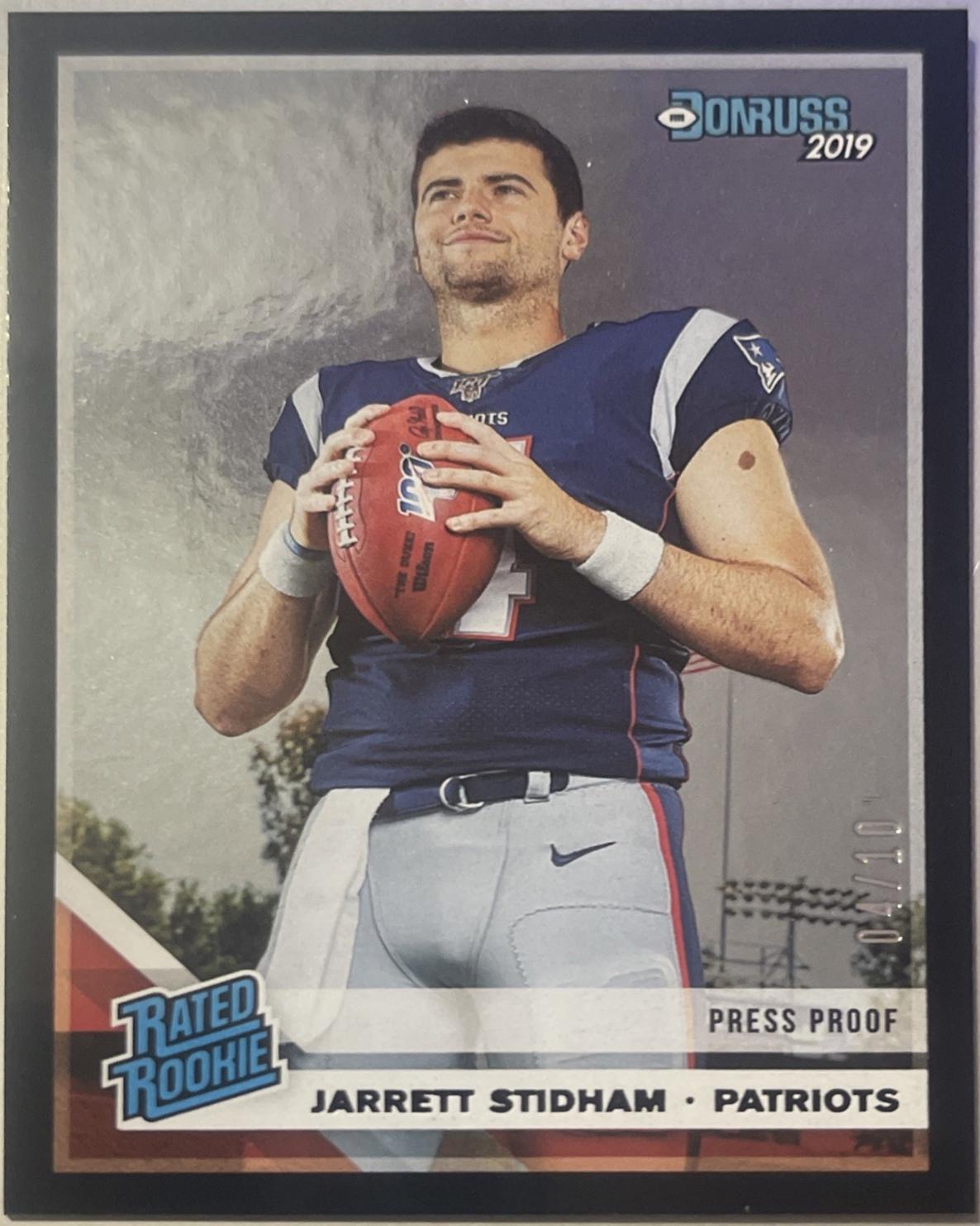 Jarrett Stidham [Black Press Proof] #307