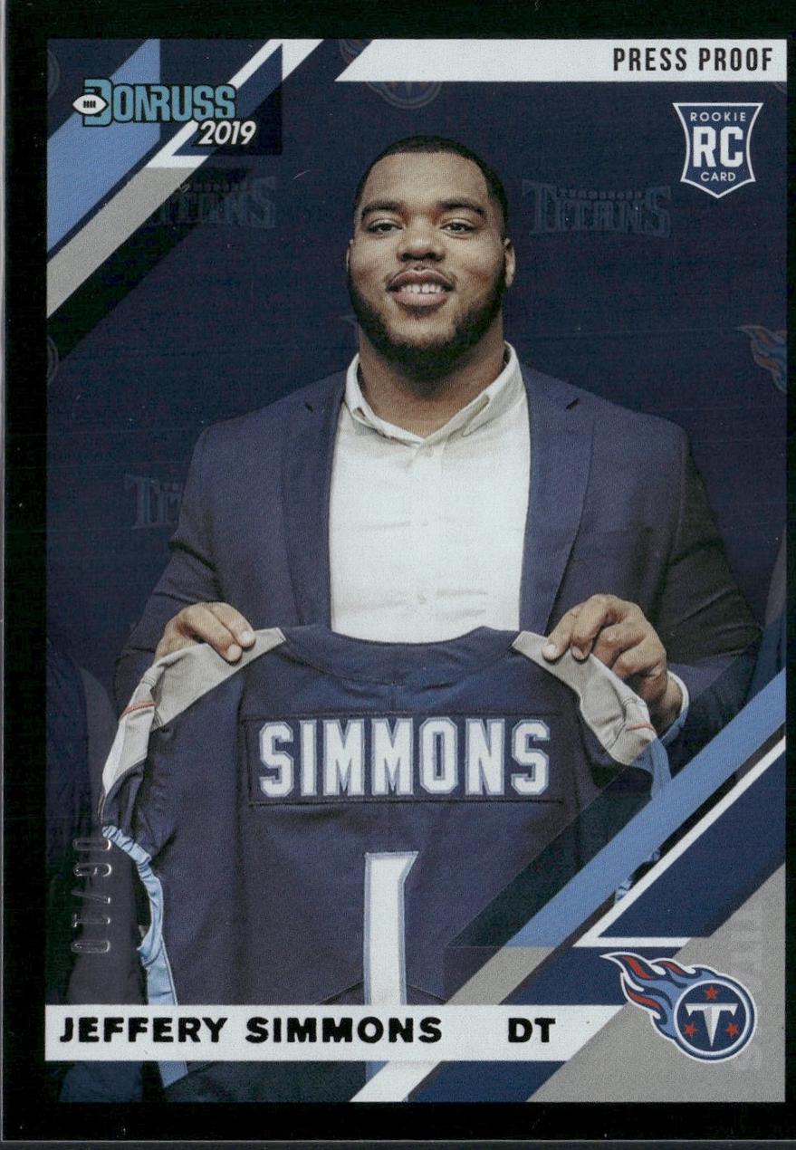 Jeffery Simmons [Black Press Proof] #258