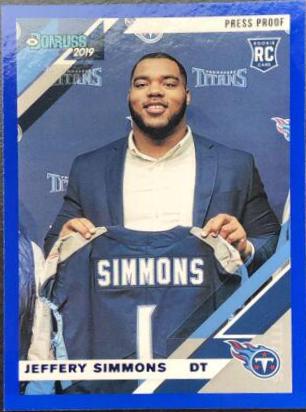Jeffery Simmons [Blue Press Proof] #258
