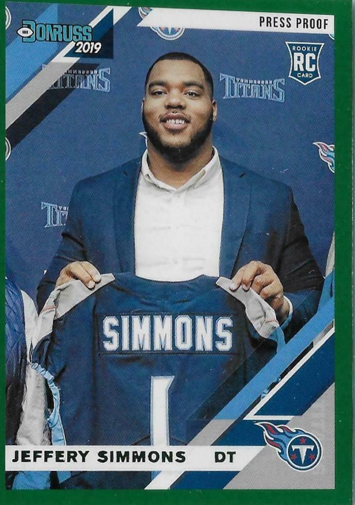 Jeffery Simmons [Green Press Proof] #258