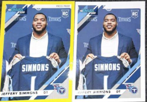 Jeffery Simmons [Yellow Press Proof] #258