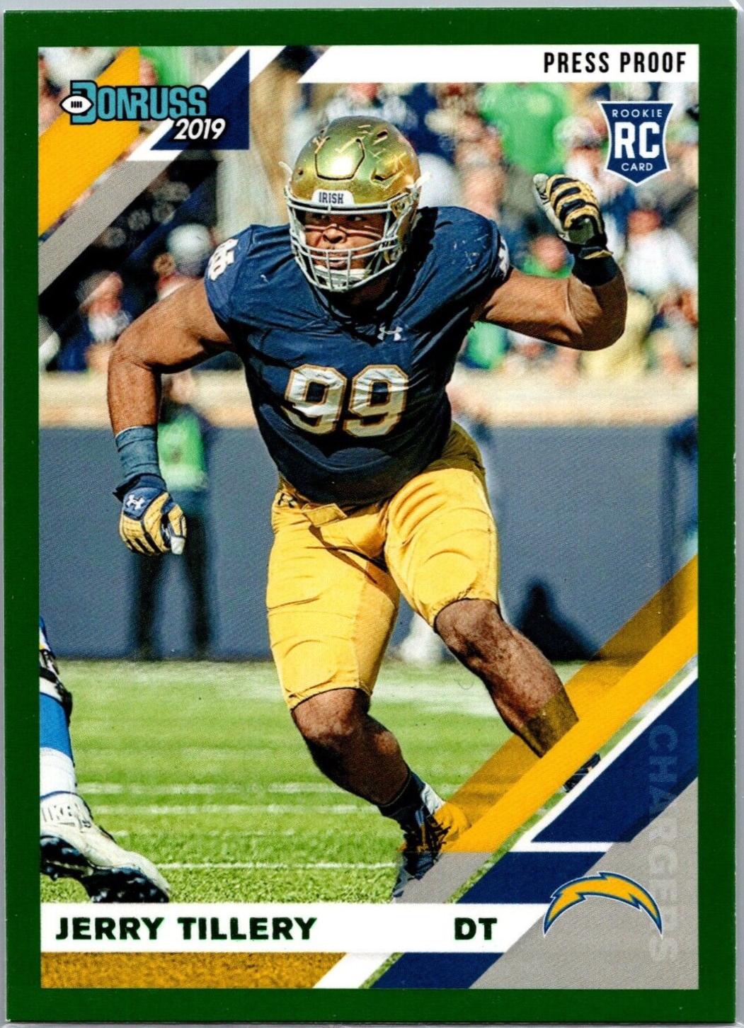 Jerry Tillery [Green Press Proof] #262