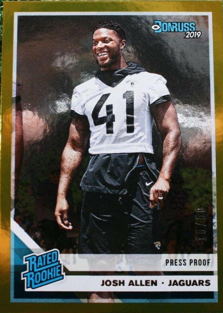 Josh Allen [Gold Press Proof] #343