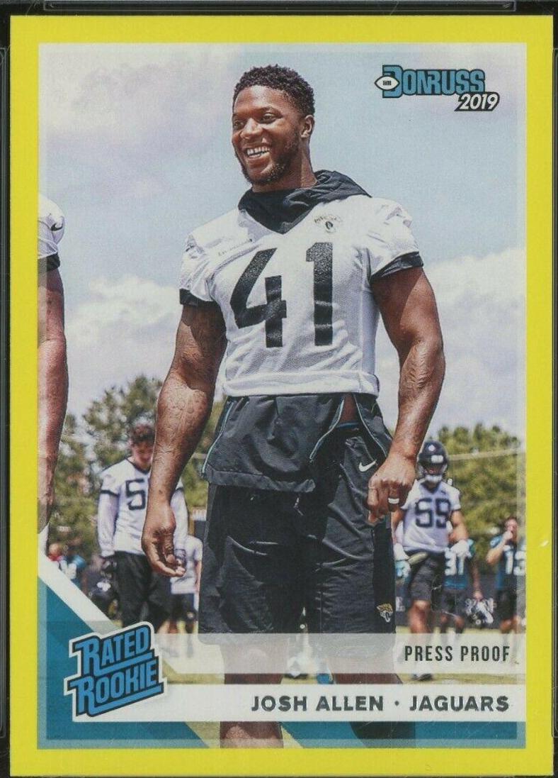 Josh Allen [Yellow Press Proof] #343