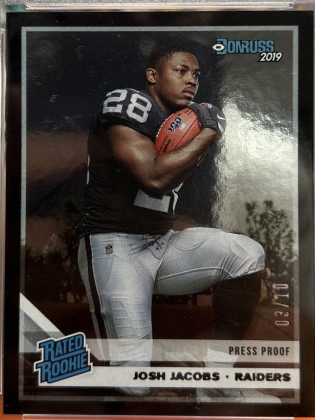 Josh Jacobs [Black Press Proof] #308