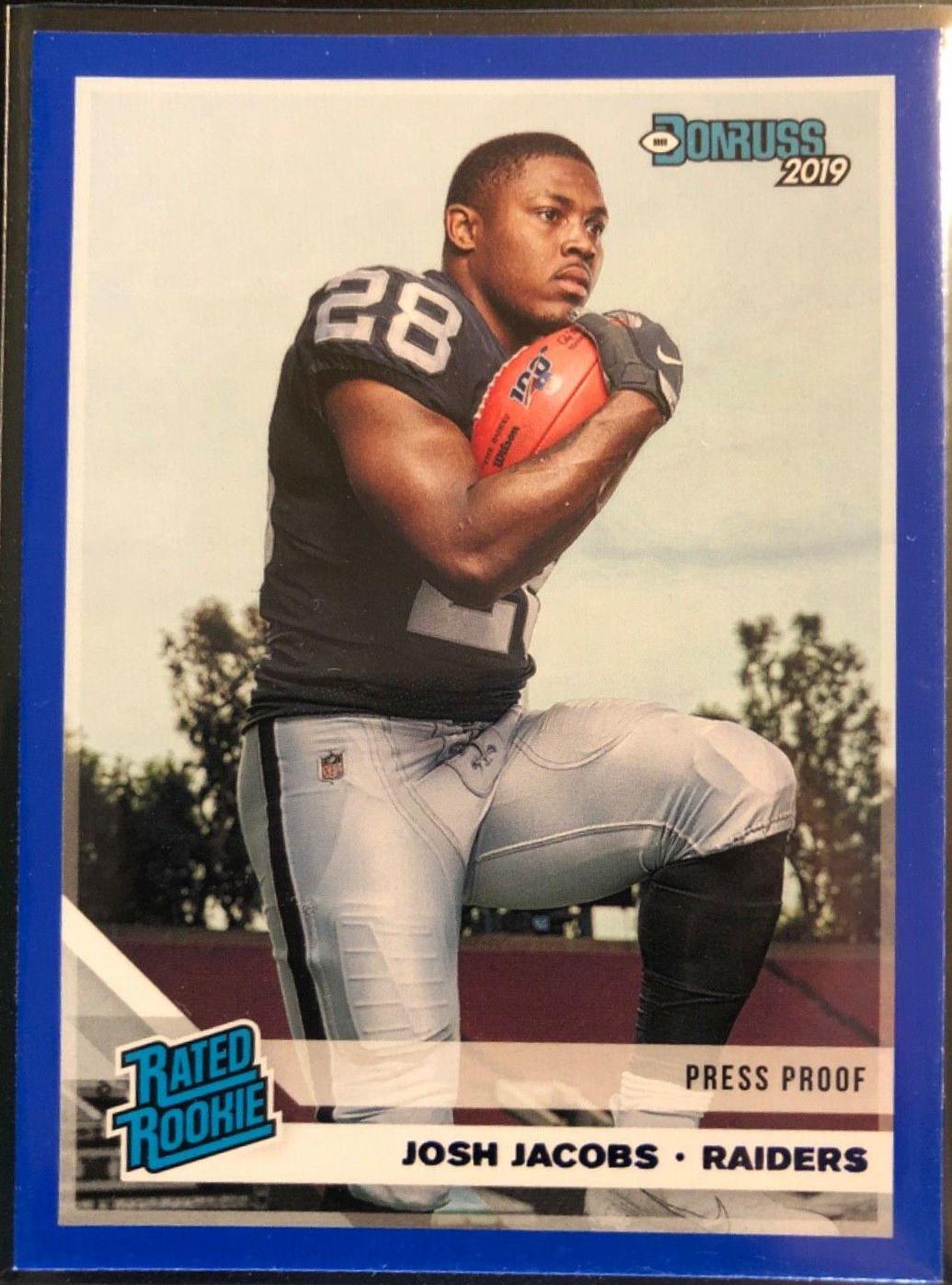 Josh Jacobs [Blue Press Proof] #308