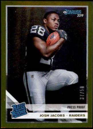 Josh Jacobs [Gold Press Proof] #308