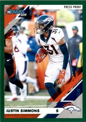 Justin Simmons [Green Press Proof] #88