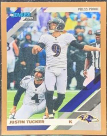 Justin Tucker [Blue Press Proof] #29