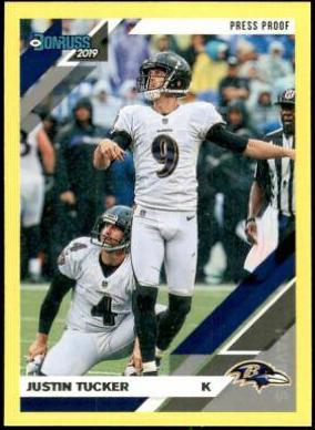 Justin Tucker [Yellow Press Proof] #29