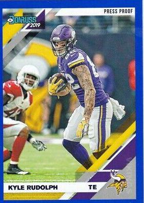 Kyle Rudolph [Blue Press Proof] #158