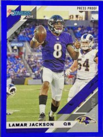 Lamar Jackson [Blue Press Proof] #25
