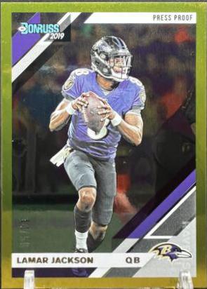 Lamar Jackson [Gold Press Proof] #25