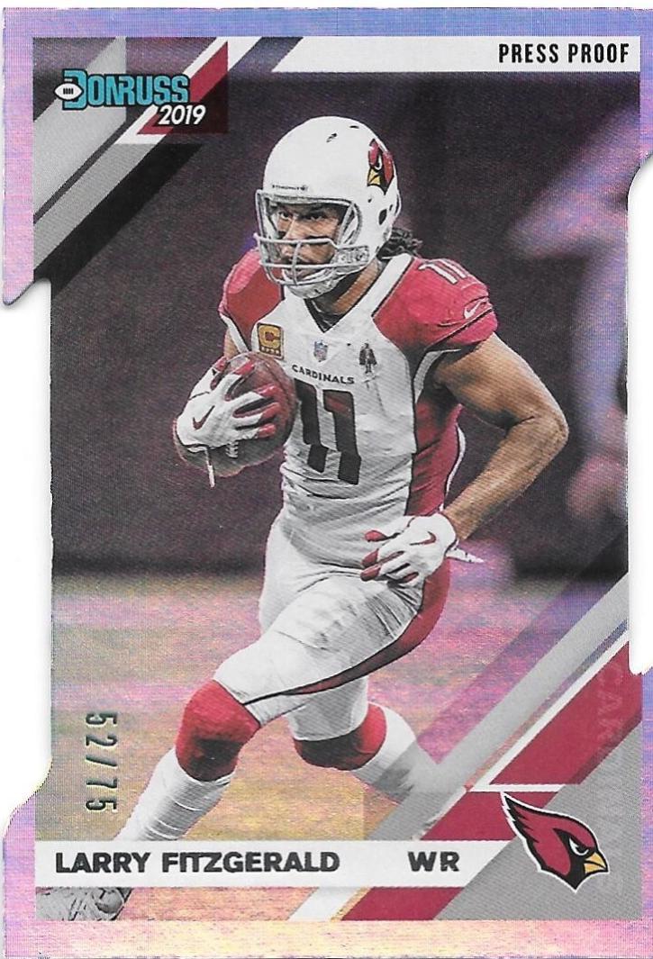 Larry Fitzgerald [Silver Die Cut Press Proof] #10