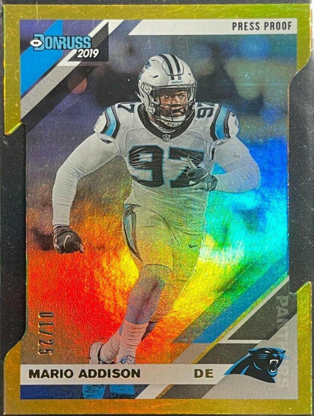 Mario Addison [Gold Die Cut Press Proof] #45