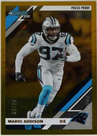 Mario Addison [Gold Press Proof] #45