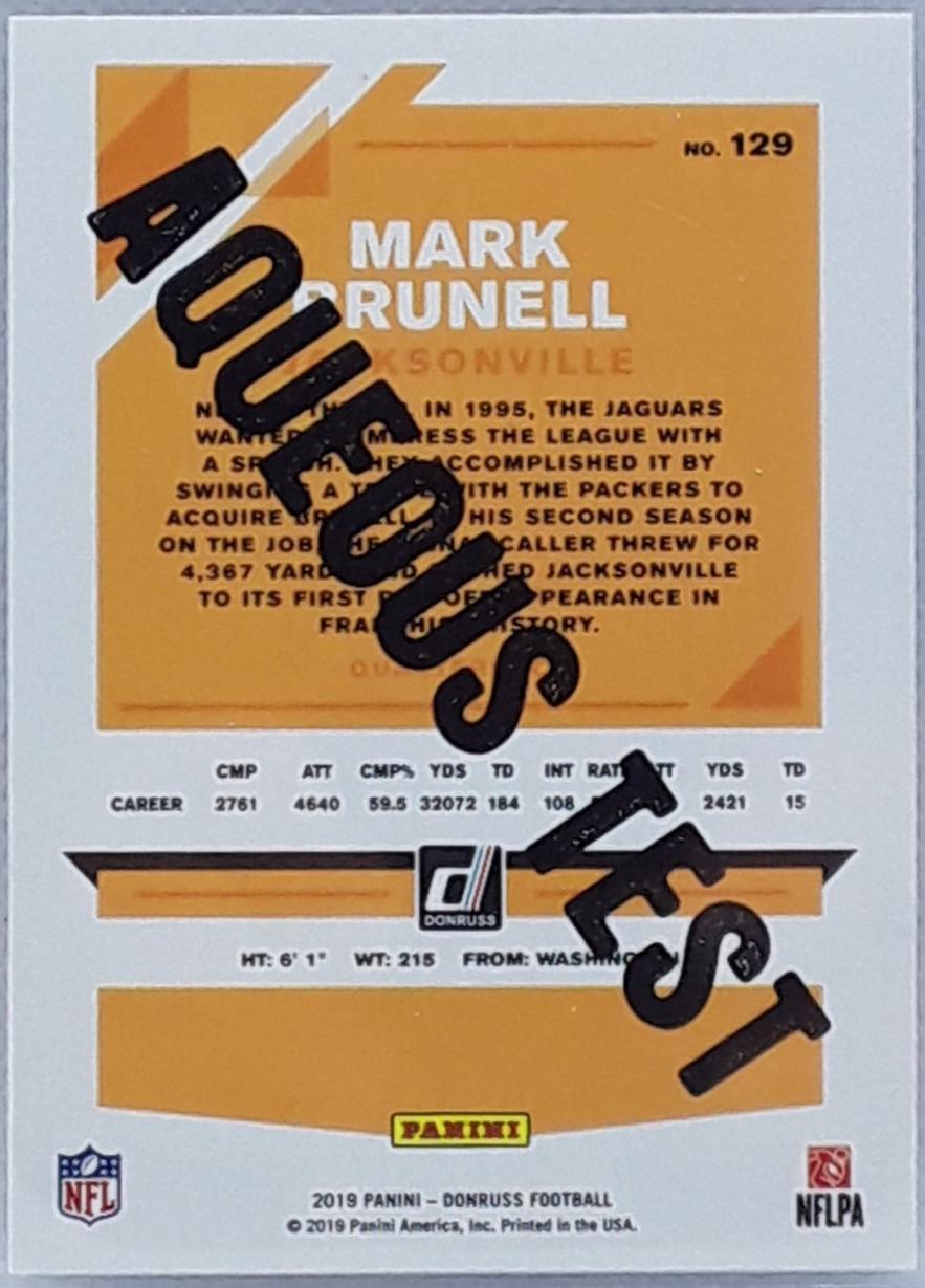 Mark Brunell [Aqueous Test] #129