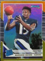 Marquise Brown [Gold Die Cut Press Proof] #312