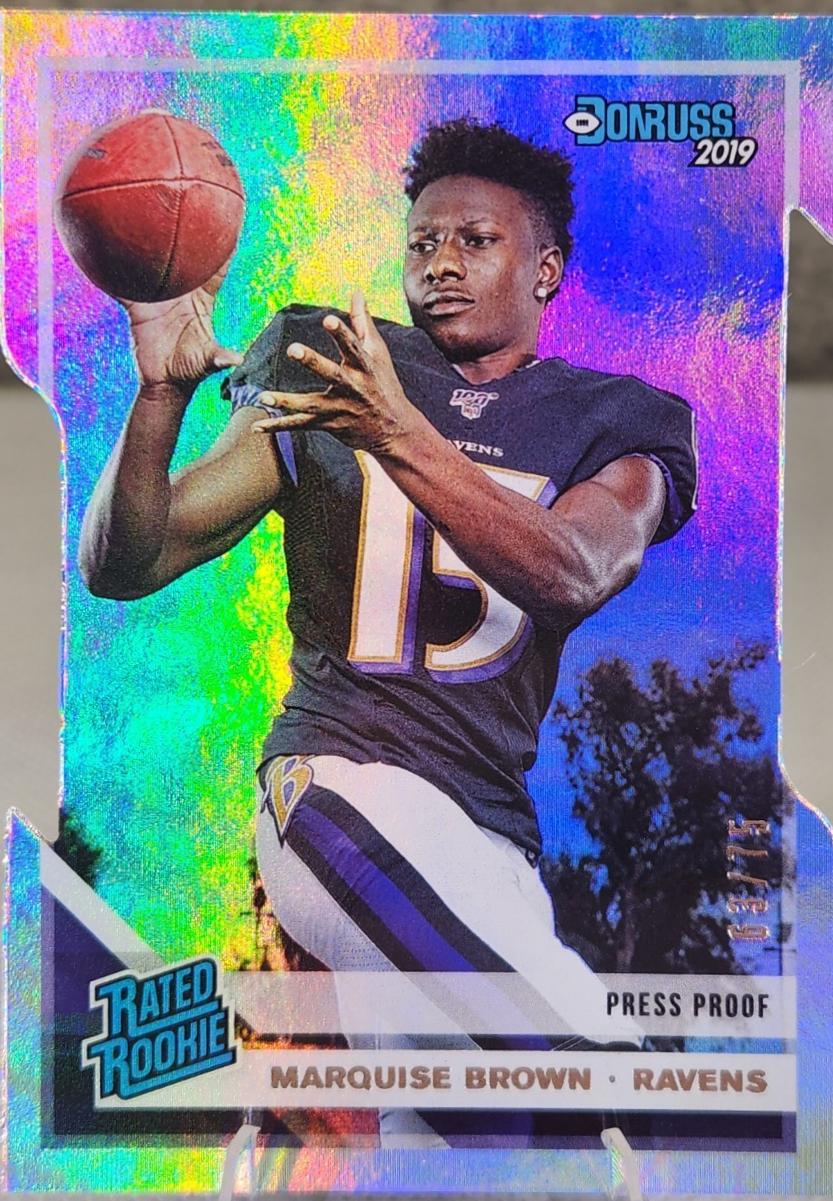 Marquise Brown [Silver Die Cut Press Proof] #312