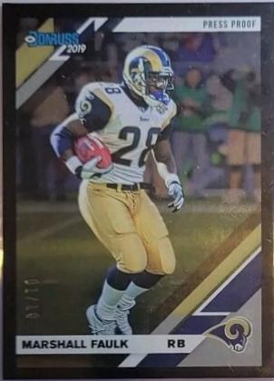 Marshall Faulk [Black Press Proof] #145