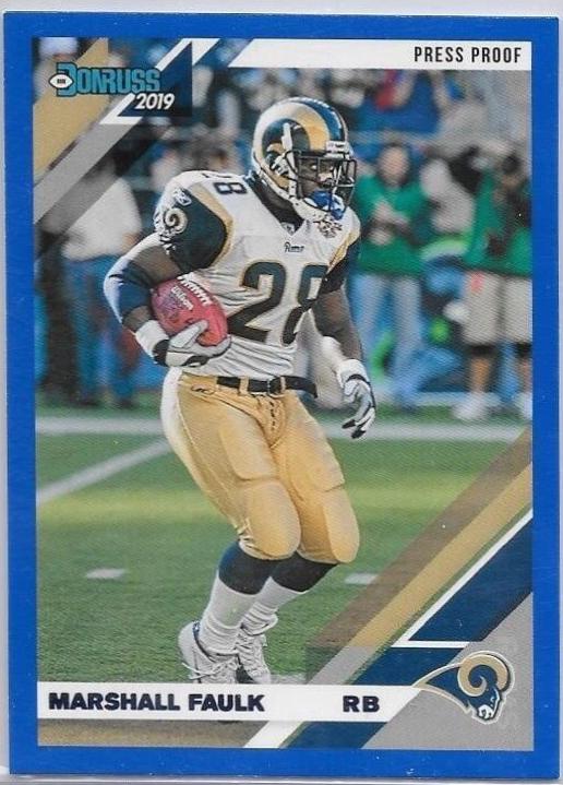 Marshall Faulk [Blue Press Proof] #145