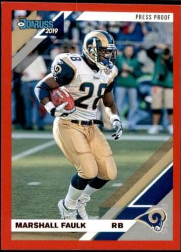 Marshall Faulk [Red Press Proof] #145