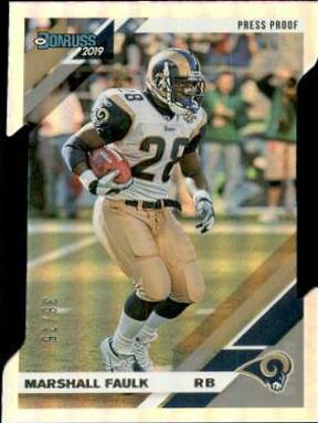 Marshall Faulk [Silver Die Cut Press Proof] #145