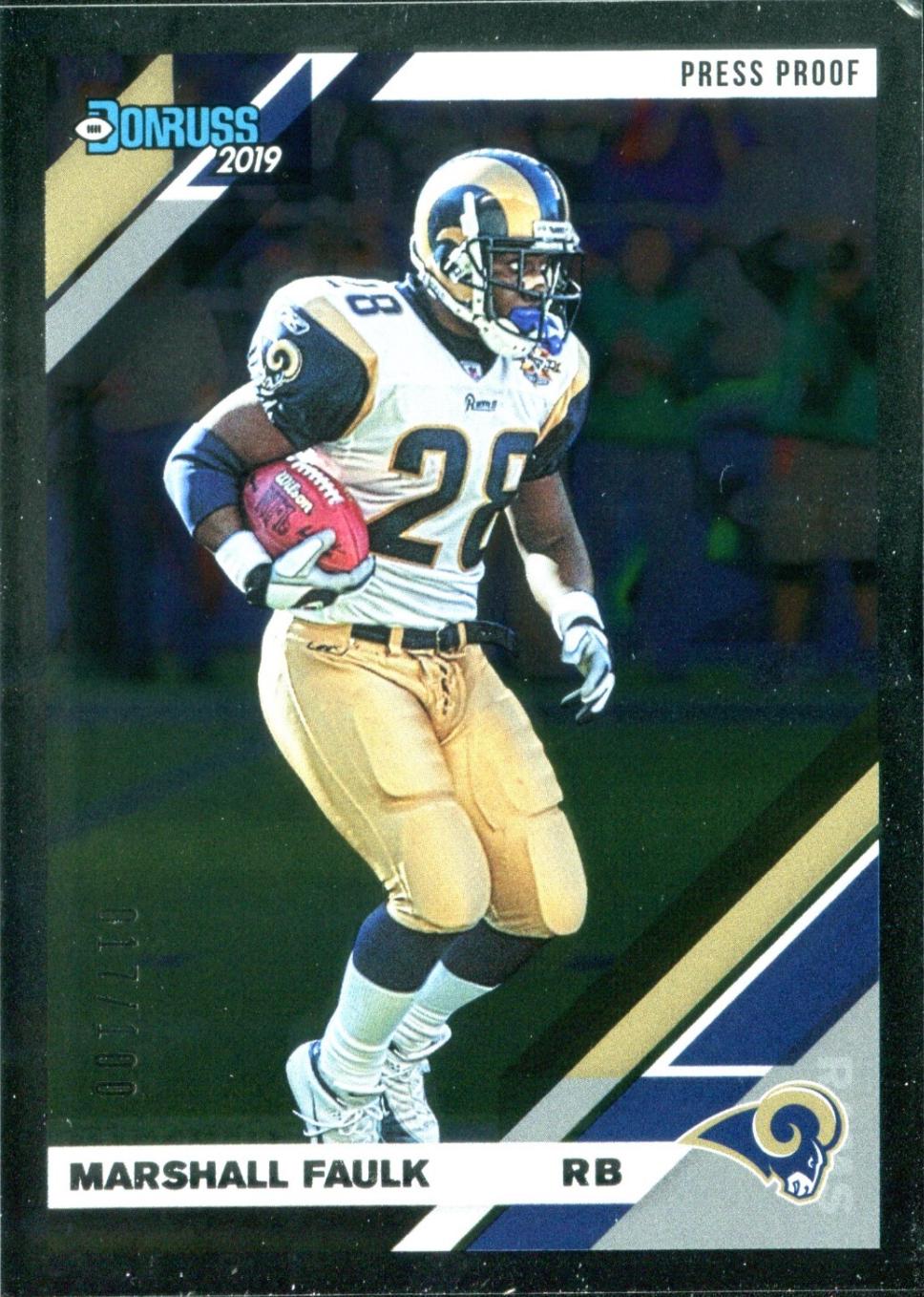 Marshall Faulk [Silver Press Proof] #145