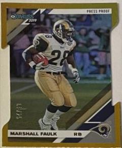 Marshall Faulk [Yellow Press Proof] #145