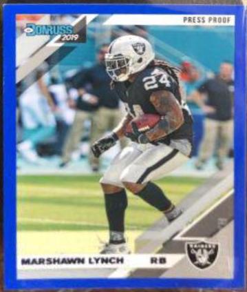 Marshawn Lynch [Blue Press Proof] #195