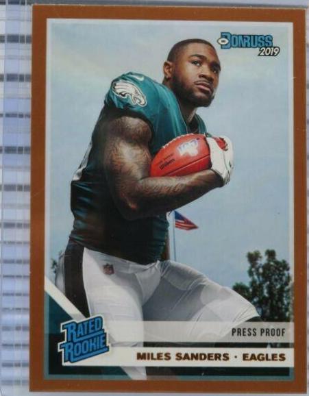 Miles Sanders [Bronze Press Proof] #322