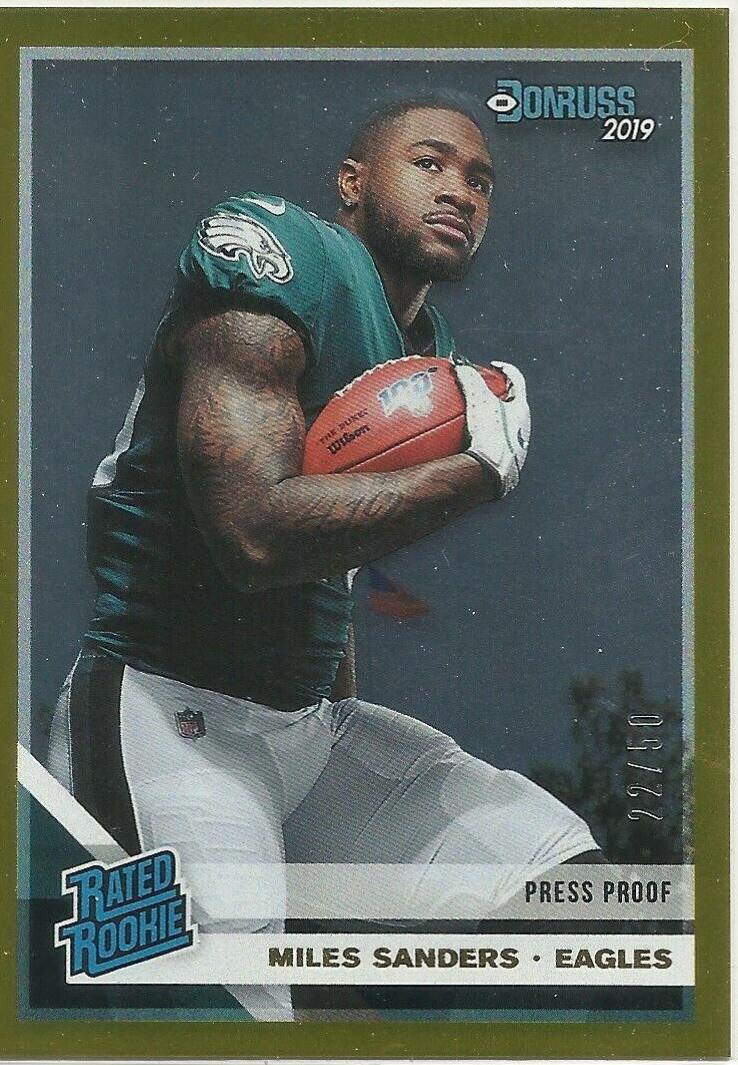 Miles Sanders [Gold Press Proof] #322