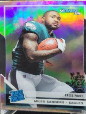 Miles Sanders [Silver Die Cut Press Proof] #322