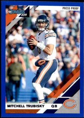 Mitchell Trubisky [Blue Press Proof] #49