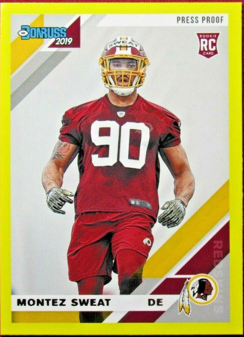 Montez Sweat [Yellow Press Proof] #260